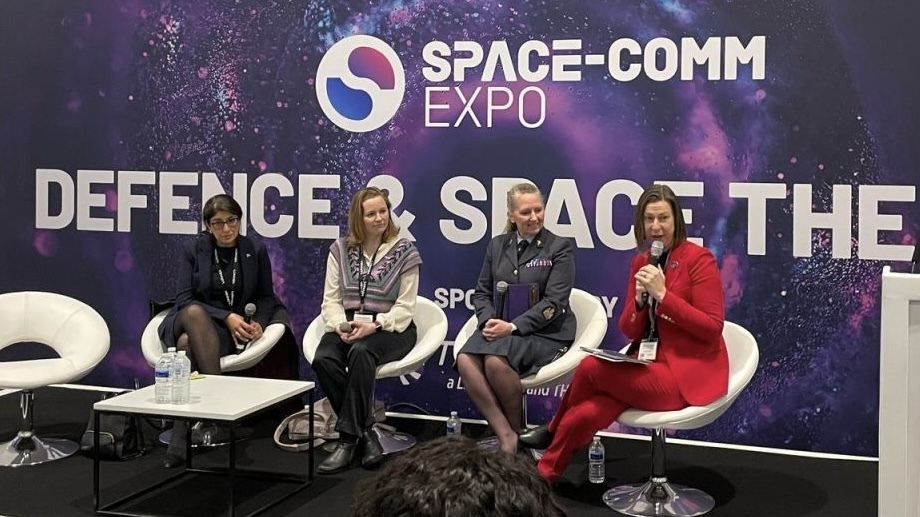 Women leaders in Space panel at Space Comm Expo